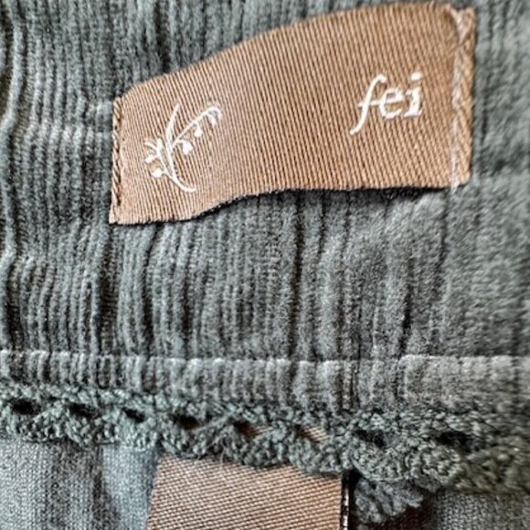 Anthropologie Fei Corduroy Flare Skirt Preppy Flair Autumnal Cabin Cottagecore - Picture 6 of 7